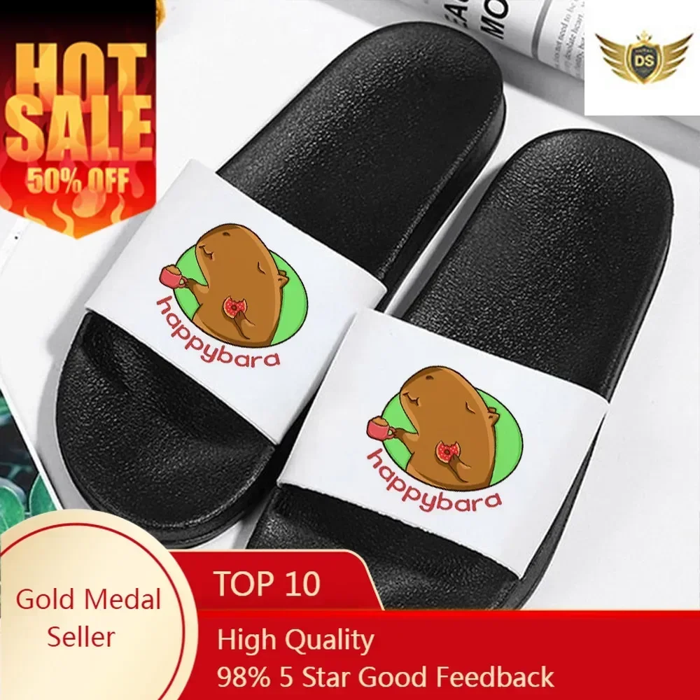 Шлепанцы Capybaras мужские в японском стиле аниме Мультяшные сланцы Харадзюку