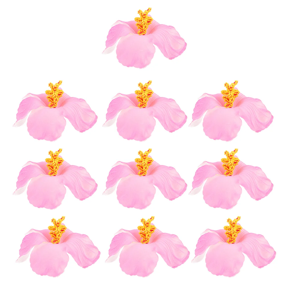 

10pcs EVA Hibiscus Hibiscus Party Hibiscus Faux Flower Ornament Hibiscus for Shop Home Hotel Bedroom