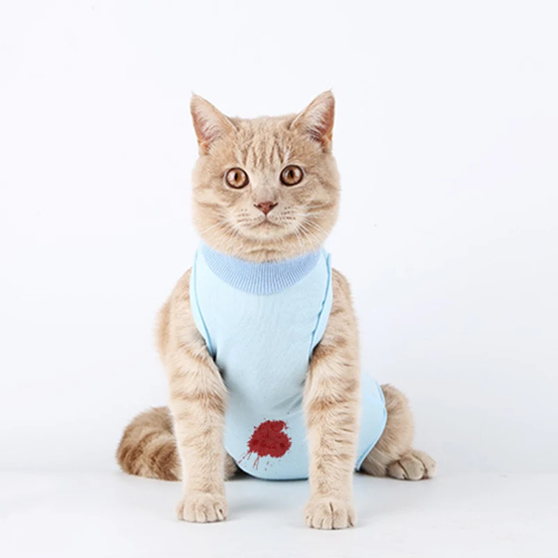 

Pet Surgery Suit Anti-licking Sterilization Cat Clothes for Small Dog Cats Weaning Breathable Puppy Anti-scratch Body Strap Vest