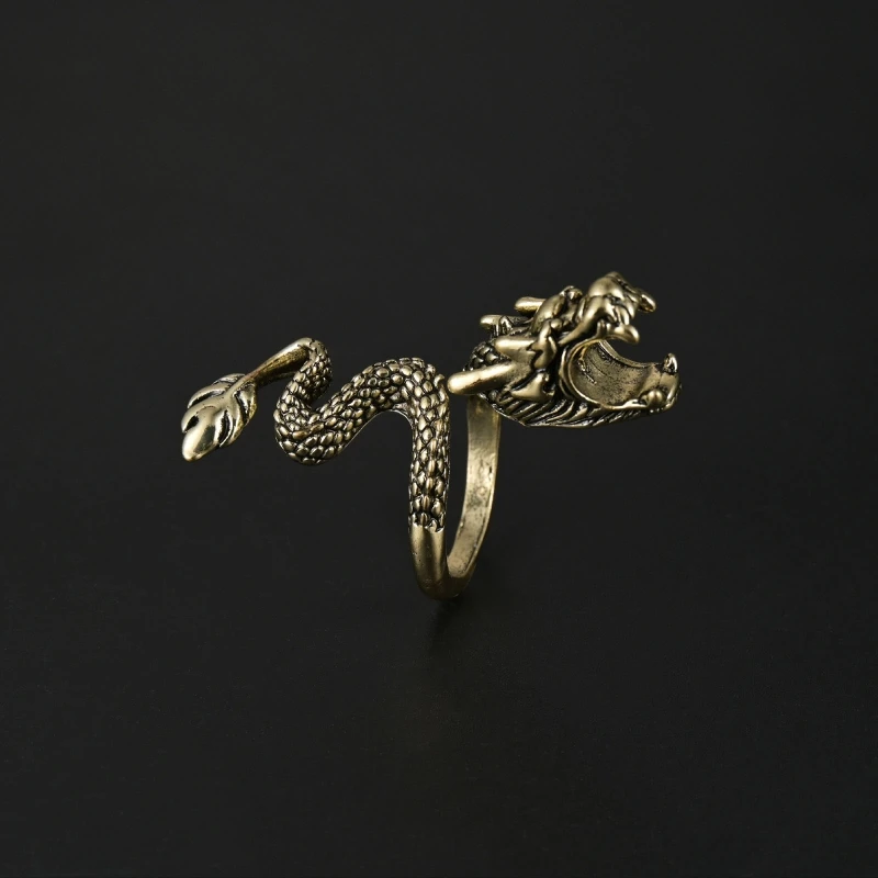 ZB91 Hipster Курение Палец Кольцо Мундштук Ювелирные Изделия Властное Дракона
