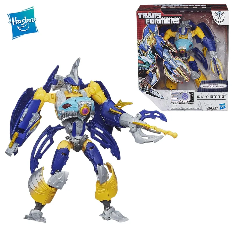 Оригинальные Аниме фигурки Hasbro Voyager Трансформеры BW Sharkticon модели игрушек