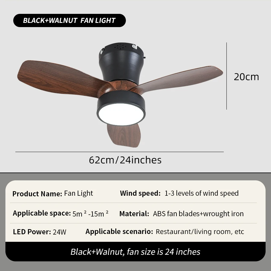 

Потолочный вентилятор-люстра Ludengchaoshi 40/52 дюйма