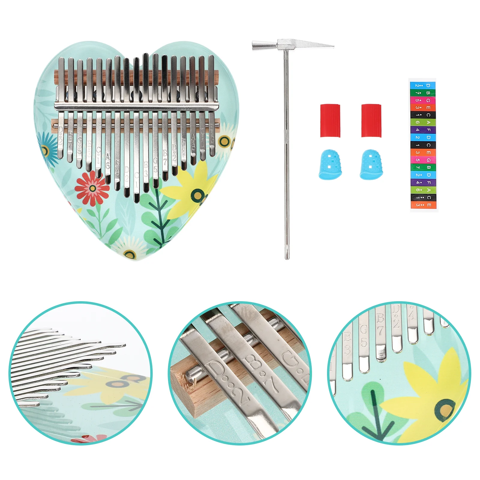 Профессиональное электрическое пианино с кристаллами для большого пальца