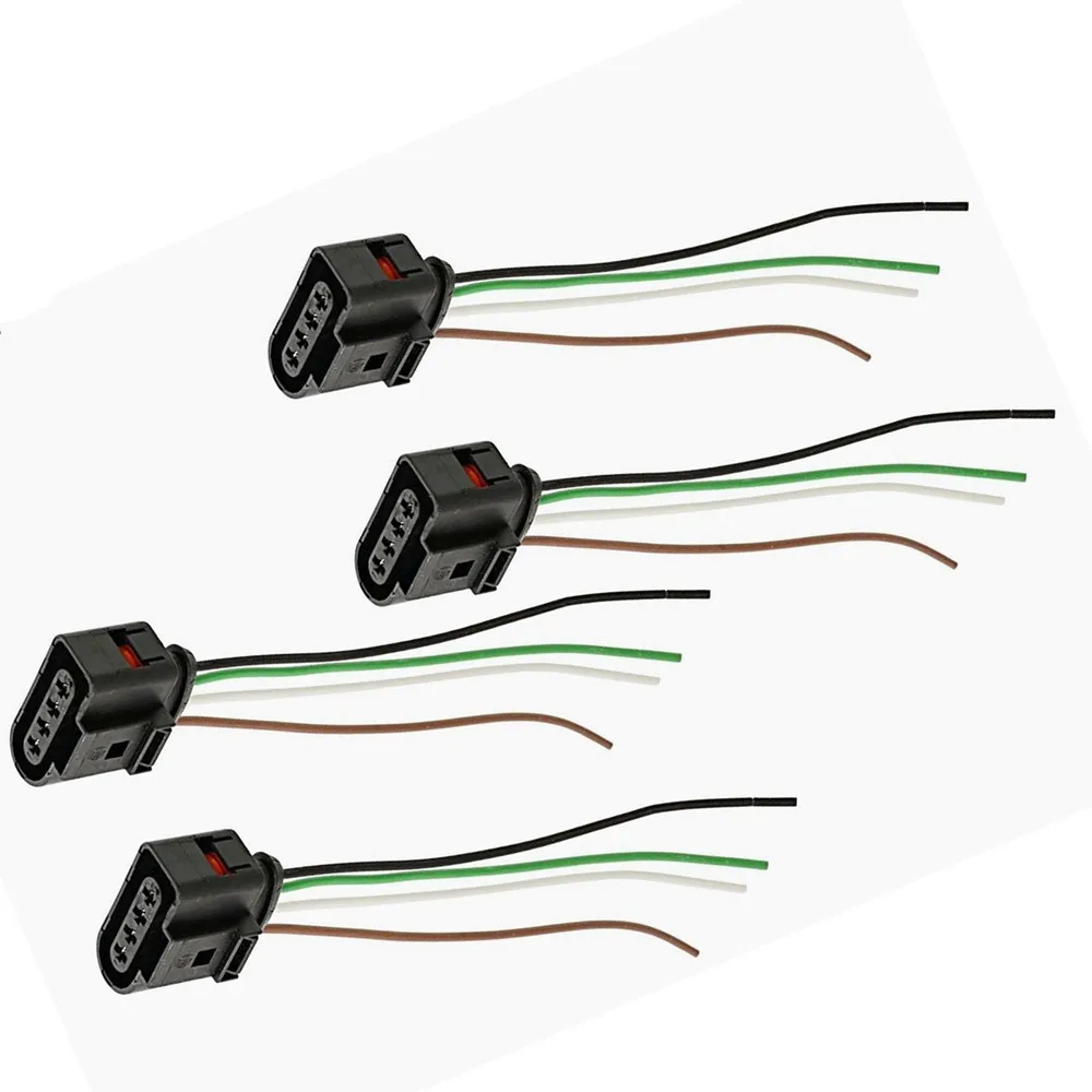 

4Pcs Car Ignition Coil Connector Repair Harness Plug Wiring for VW CC Jetta Passat Tiguan Audi A3 A4 A5 A6 A8 Q5 1J0 973 724