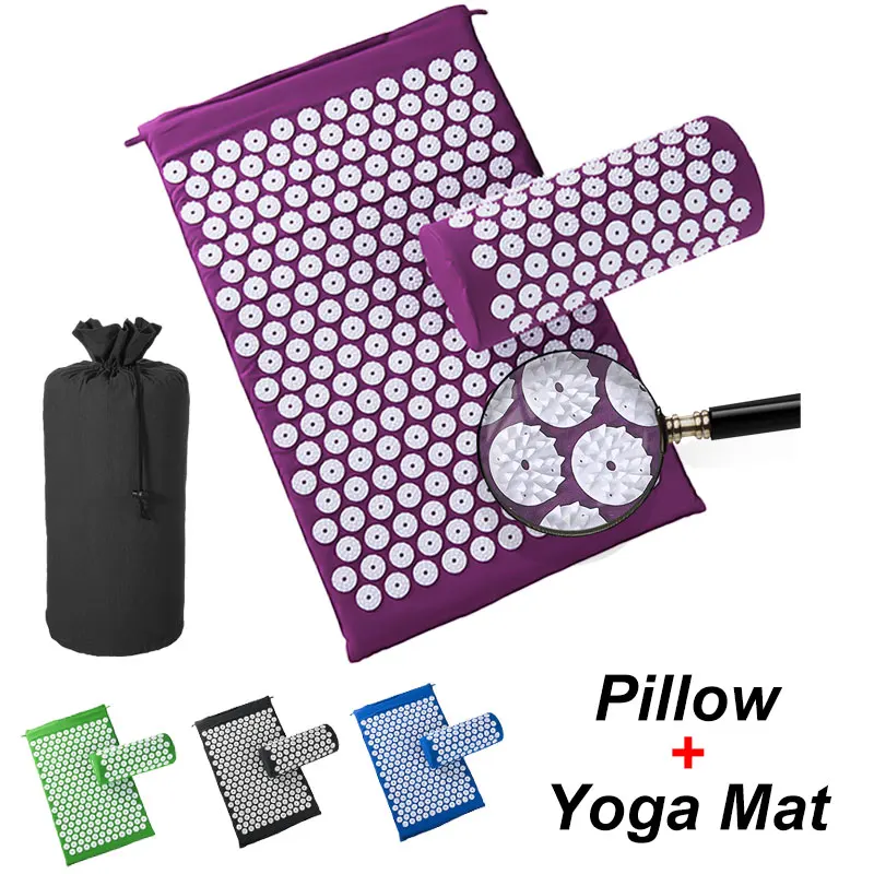 

Kuznetsov's Yoga Mat Acupressure Applicator Back Pain Relief Needle Pad Eco