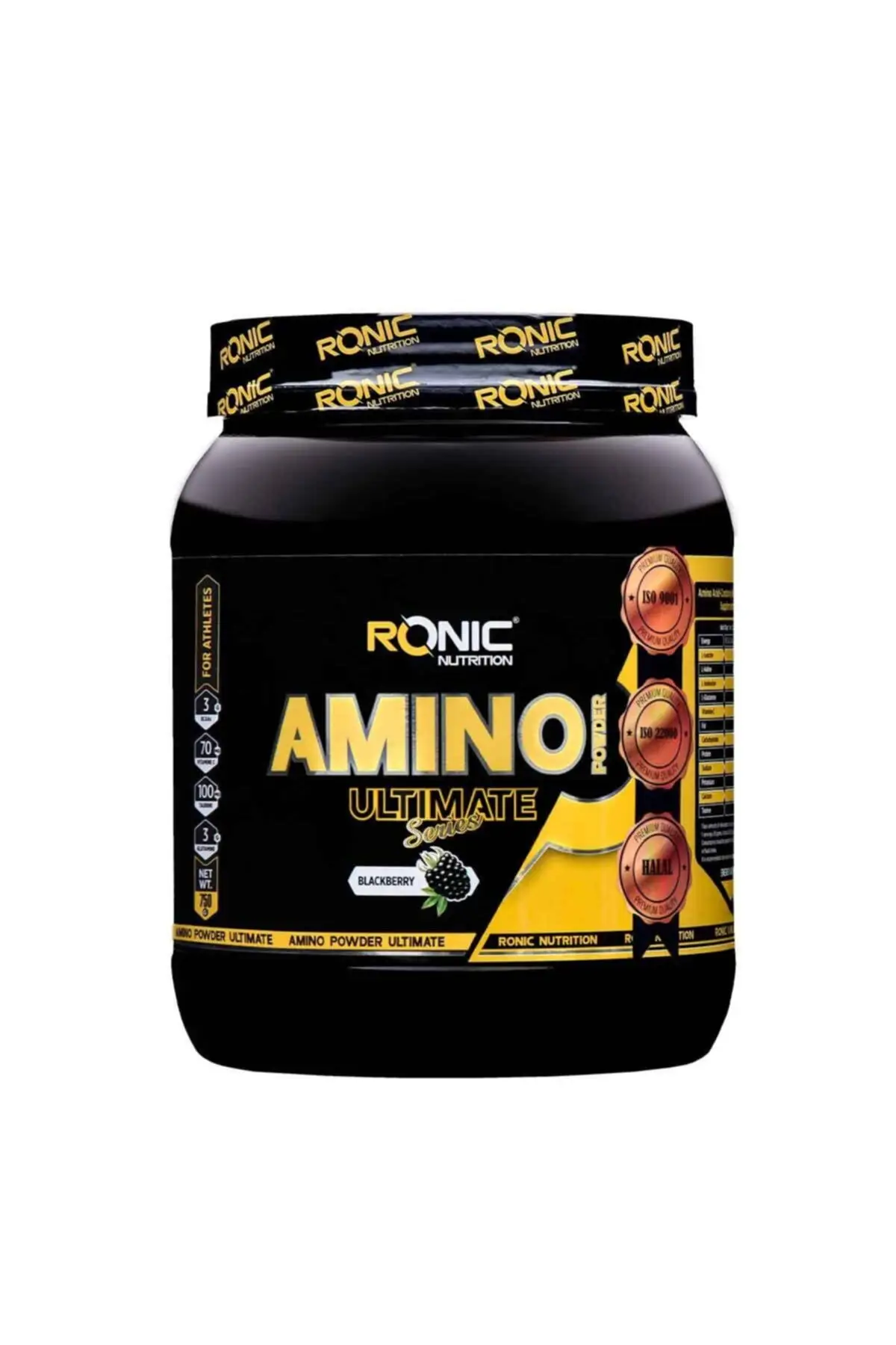 

RONIC AMINO 750 G Böğürtlen Flavored + 3 PCs Gift