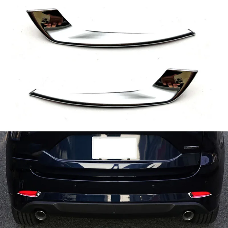 

Для Mazda CX-5 CX5 KF 2017-2021 2022 ABS Chrome лампа заднего противотуманного фонаря Декоративная Обшивка