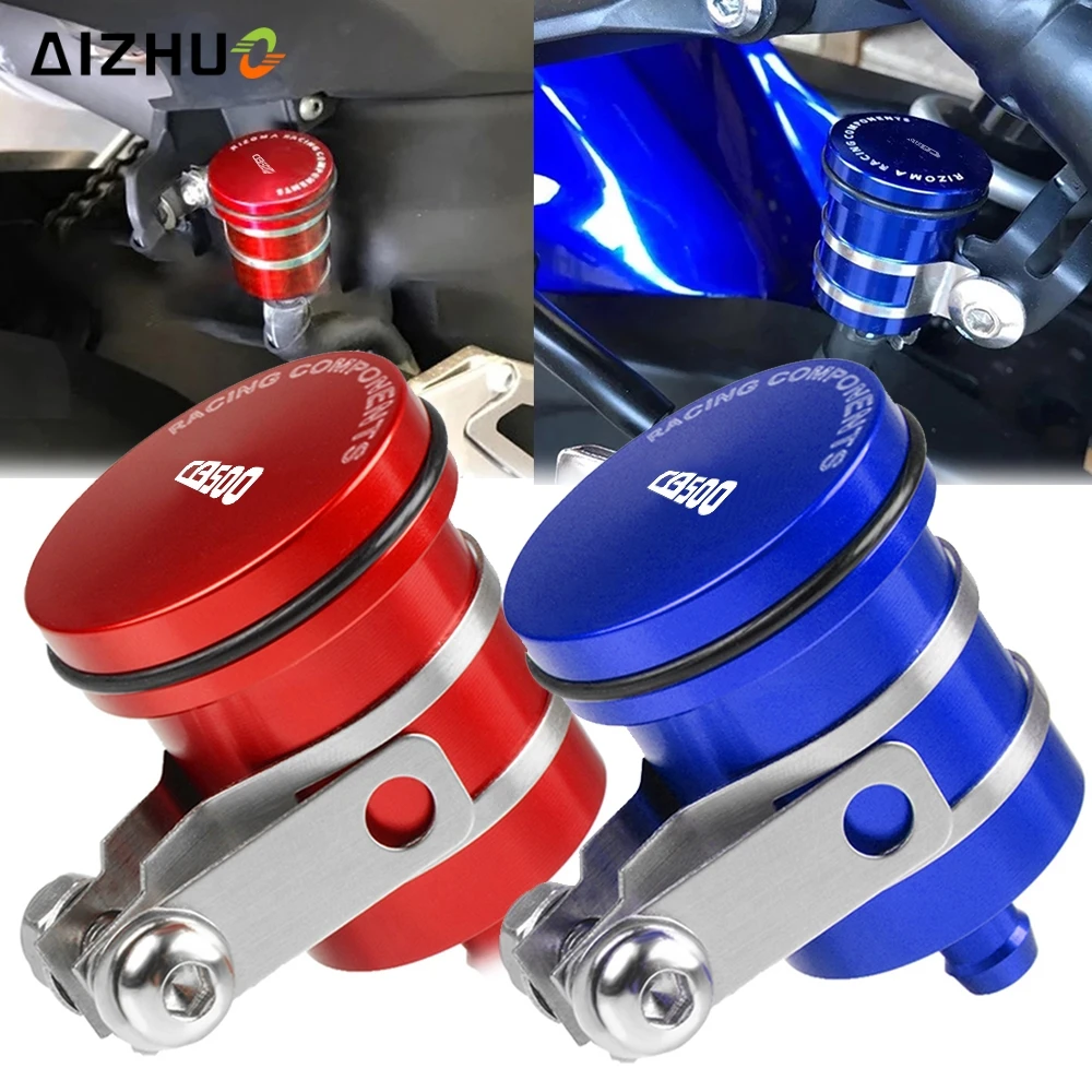 

Motorcycle Accessories Rear Brake Fluid Reservoir Tank Oil Fluid Cup Universal FOR HONDA CB500 CB 500 1994-1996 1995 CB 500 Logo