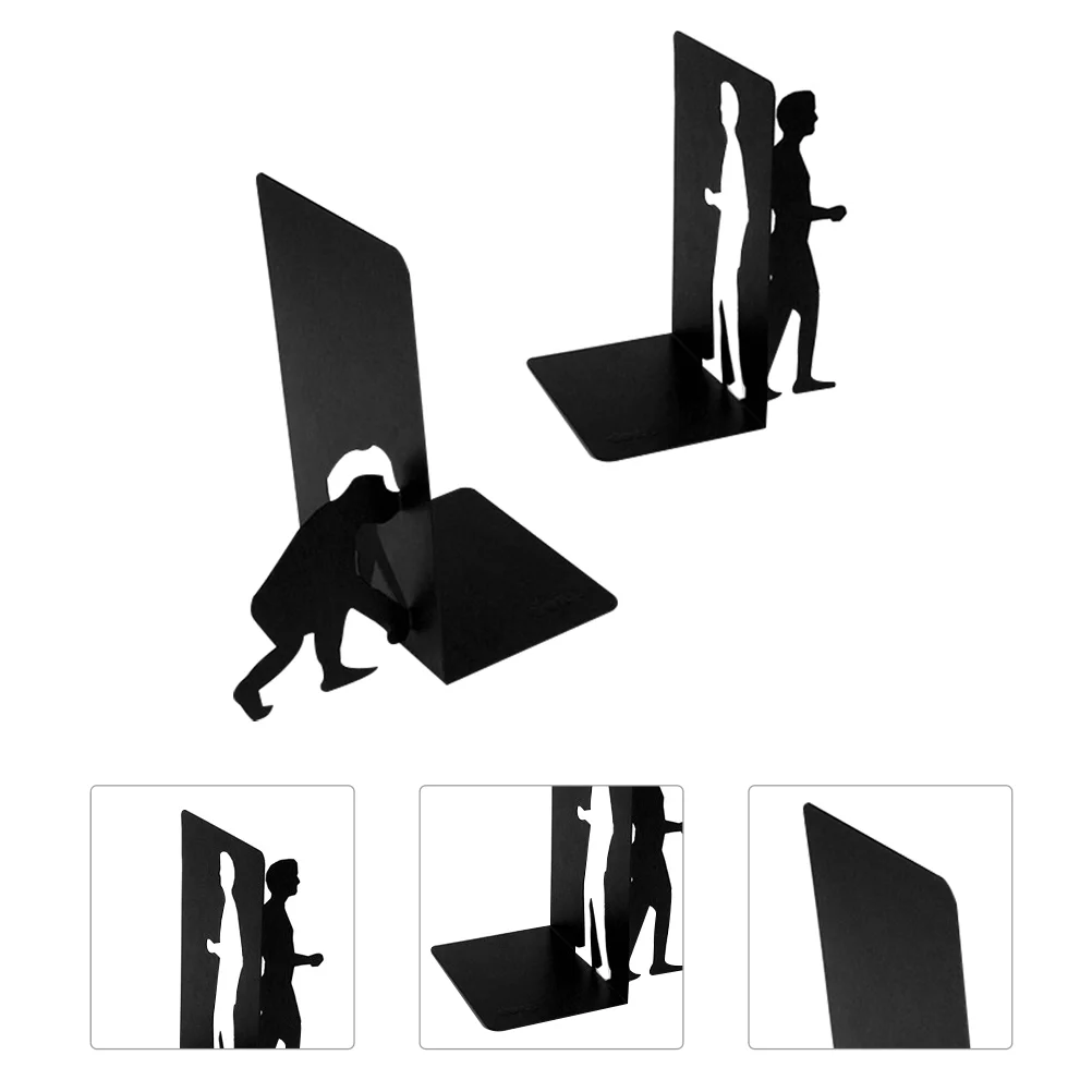 

1 Set Bookend Metal Bookend Office Book Stopper Book End Modern Bookend For School Hotel Home