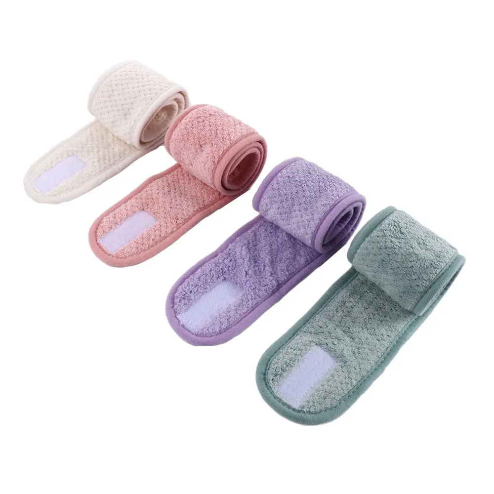 

Yoga Women Cosmetic Bath Makeup Shower Coral Fleece Headband Face Wash Hairband Turban Wrap Tiara