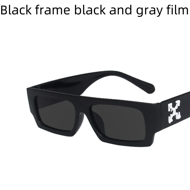 Мужские и женские солнцезащитные очки в маленькой оправе с принтом