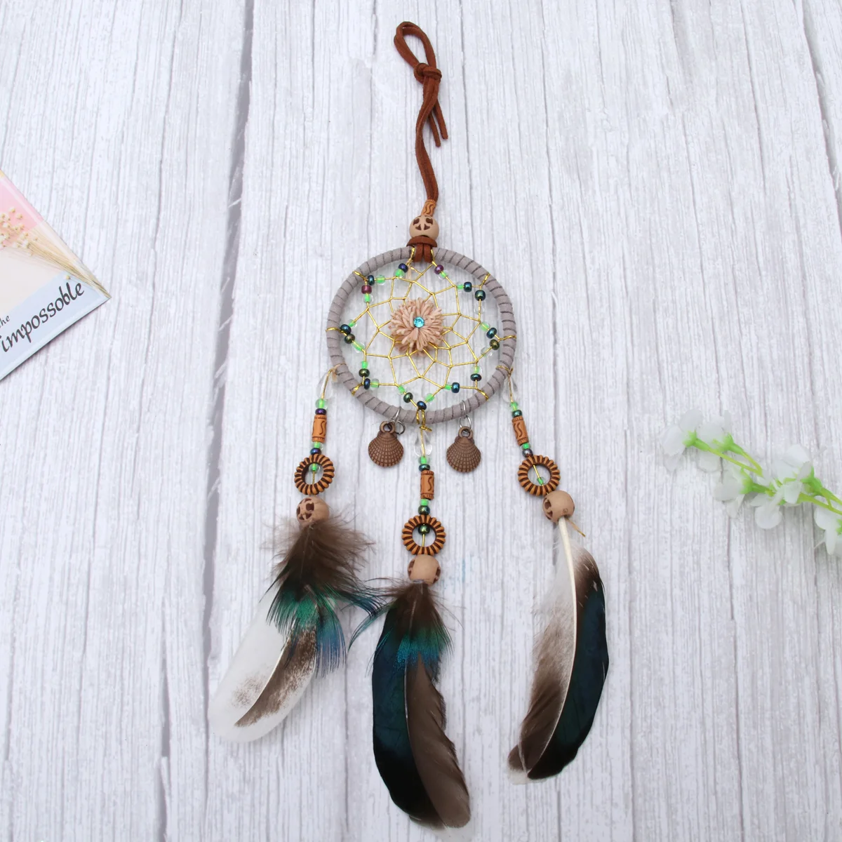 

1 PC Dream Catcher Decorative Modern Hanging Pendant Wall Dream Catcher for Cars Dormitory