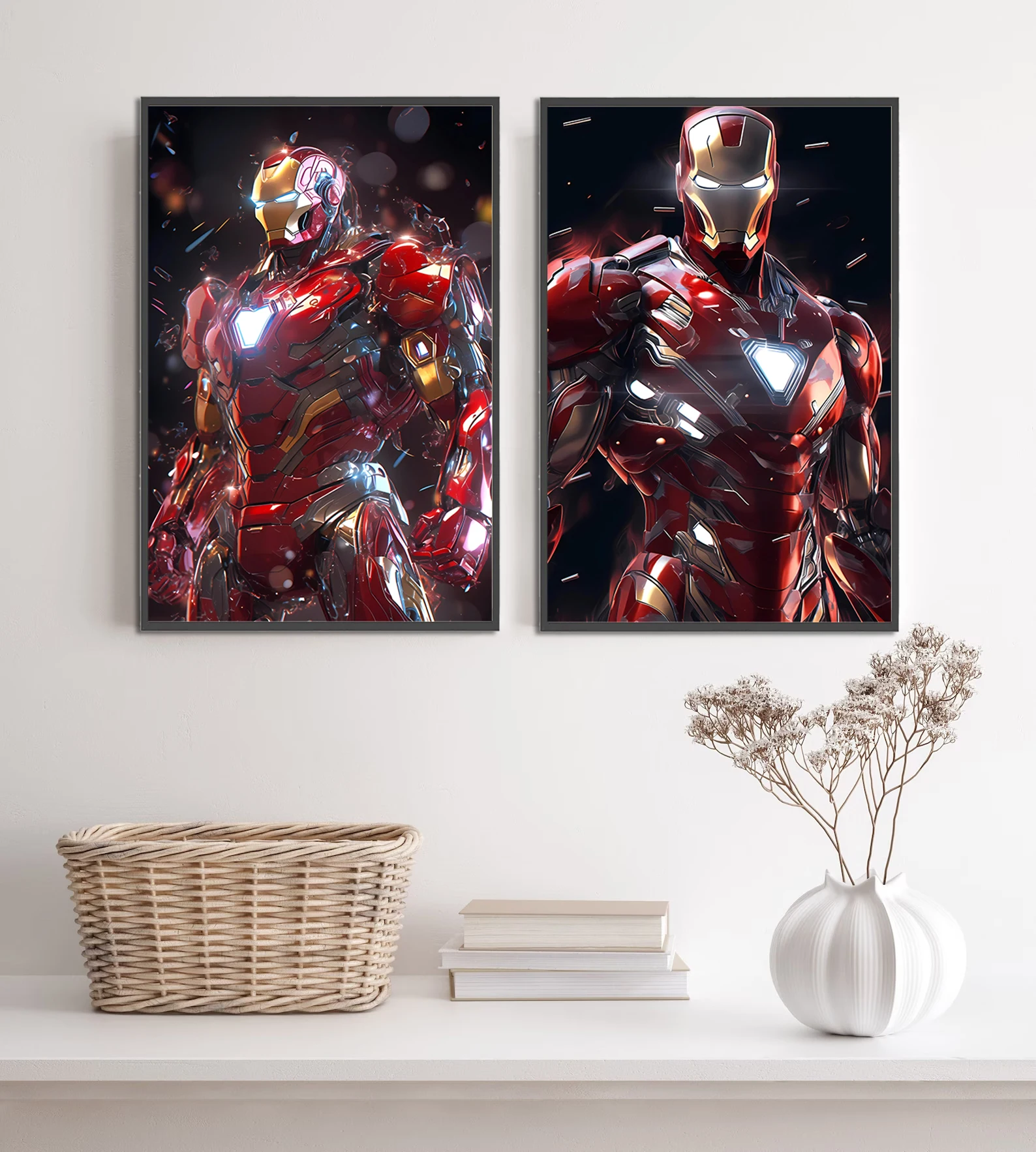 Самоклеящиеся постер Мстители обои из фильма фигурки HD Декор Железный человек