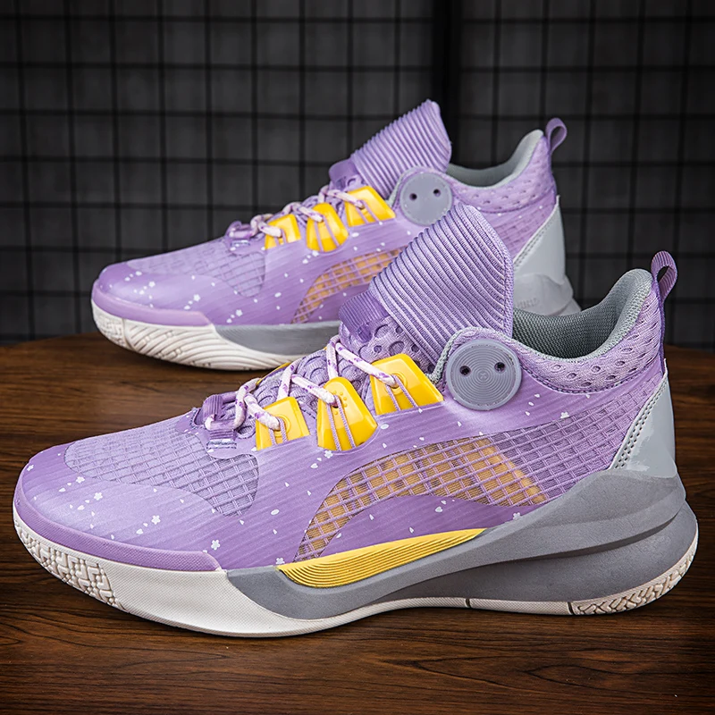 Brand Mens Luxury Basketball Shoes Breathable Cushioning Non-Slip Wearable Sport Shoes Boys Sneakers Gym Training Athletic Shoes