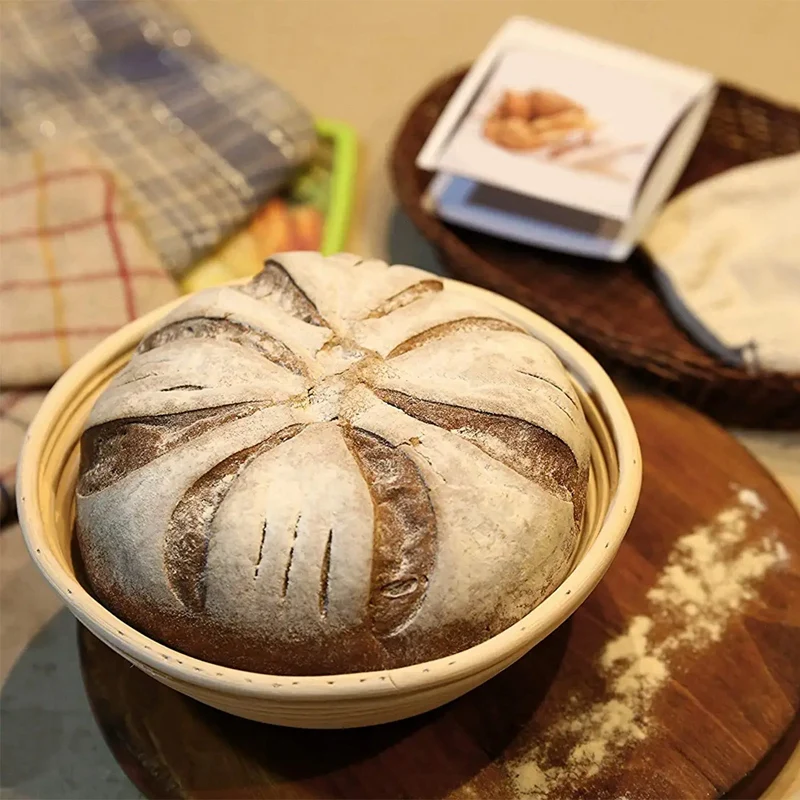 Корзина для расстойки хлеба Banneton 9-дюймовая круглая корзина на закваске