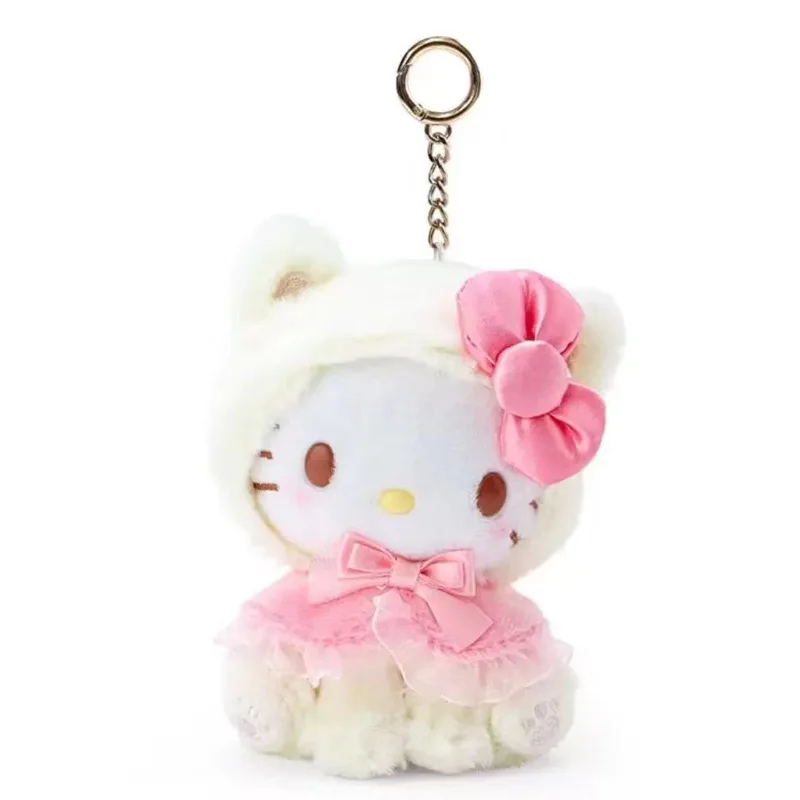Фото Новые японские плюшевые куклы Sanrio в стиле Куроми, Синаморолл, Мелоди, Хелло Китти, кавайные брелоки, подарки на день рождения для студентов №3