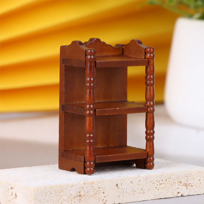 

1:12 Dollhouse Miniature Hanging Cabinet Wall Cabinet Storage Rack Shelf Mini Wooden Furniture Model Living Room Scene Decor Toy