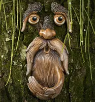 Tree Faces Decor Outdoor ,Tree Hugger Yard Art Garden Decoration, Unique Bird Feeders for Outdoors and Indoors,Old Man Tree Art
