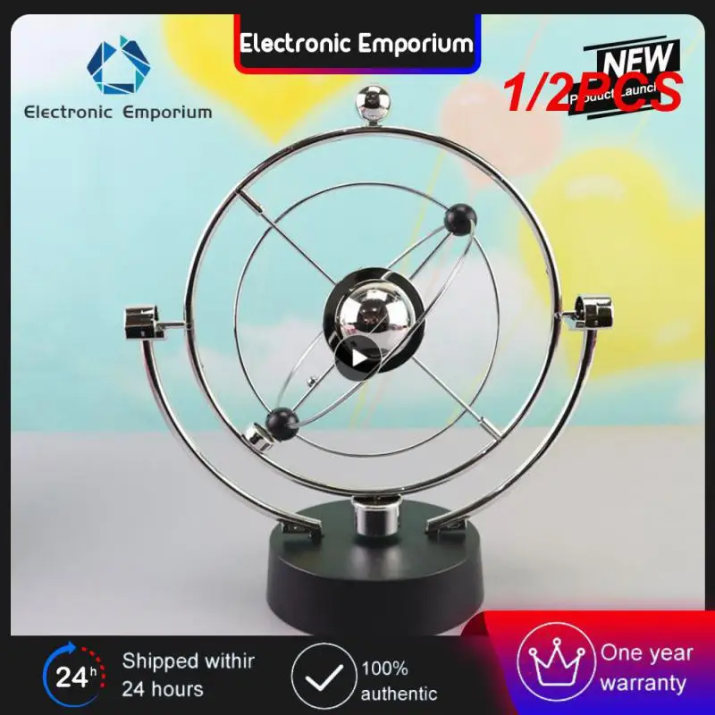 

1/2PCS Kinetic Orbital Revolving Gadget Perpetual Motion Desk Office Decor Art Toy Gift Desk Set