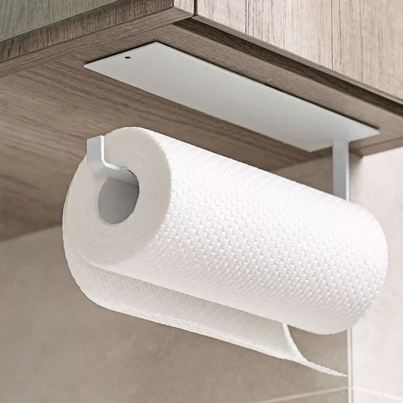 

Racks Paper Holders Non Perforated Toilet Paper Hanger Roll Paper Holder Home Fresh Film Storage Rack Wall Hanging Shelf