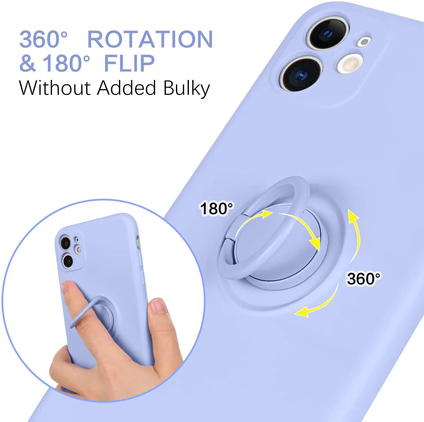 Чехол-накладка из жидкого силикона для iPhone 13 Mini Pro магнитный держатель-подставка