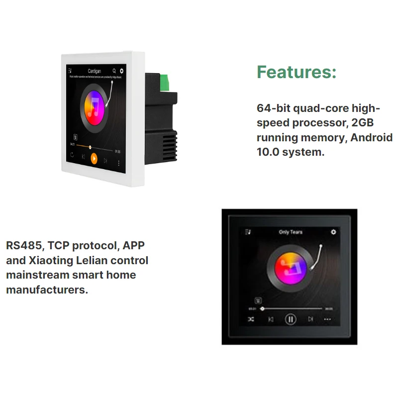 H64 4-дюймовая система Android 10 0 мини-фонный аудиоусилитель WIFI Bluetooth 2*15 Вт стерео