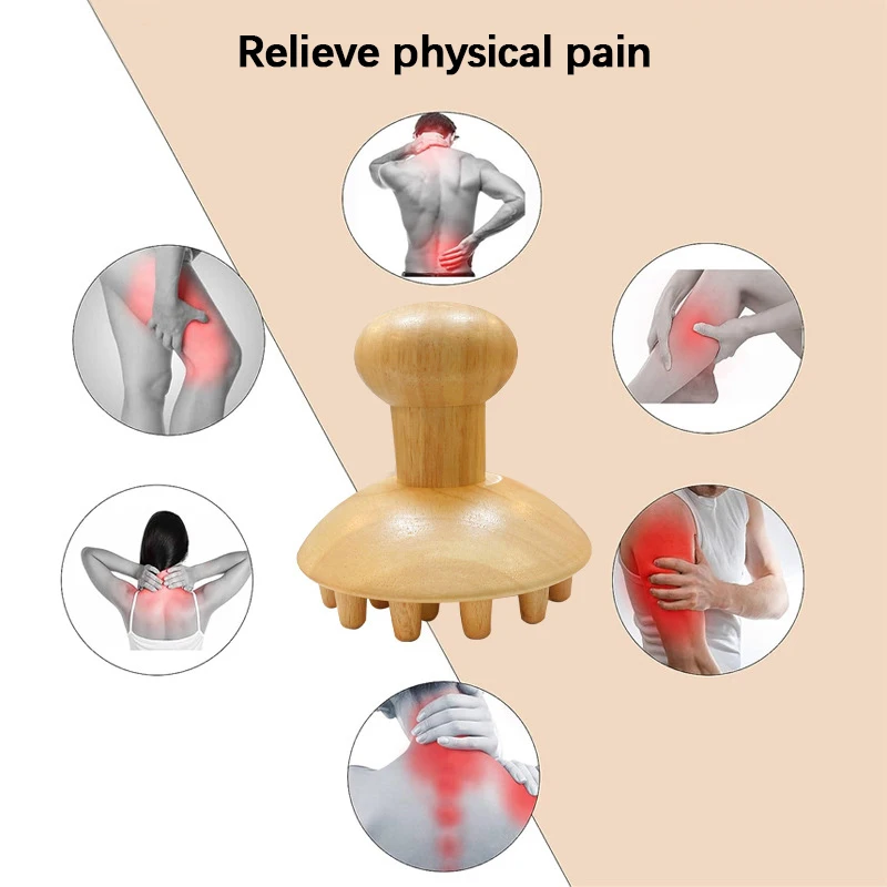 Деревянная щетка в форме осьминога очищающая меридианы и коллабораторы эфирное