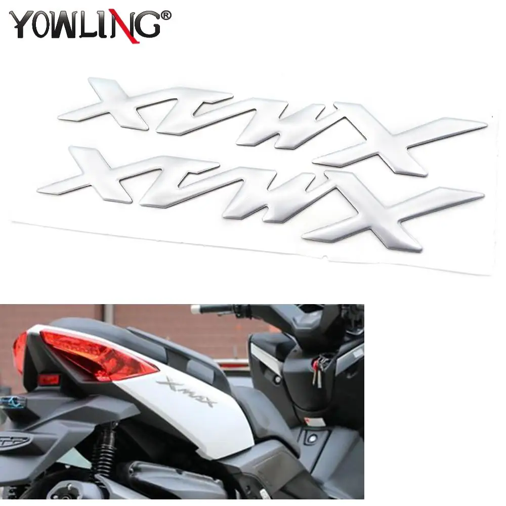 

1 Pair Motorcycle Tank Pad Protector 3D Stickers Tank Decals Applique Emblem for Yamaha X-MAX XMAX 125 XMAX250 XMAX400 XMAX300