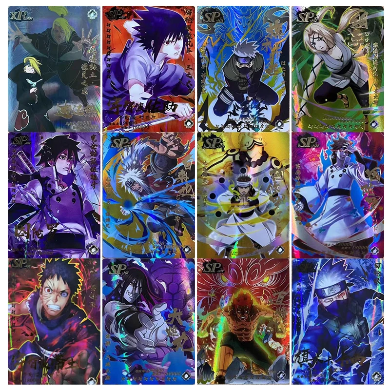 

Аниме NARUTO Kawaii SP XR преломляющая флеш-карта Hatake Kakashi Jiraiya Tsunade Игрушки для мальчиков коллекционные открытки подарок на день рождения