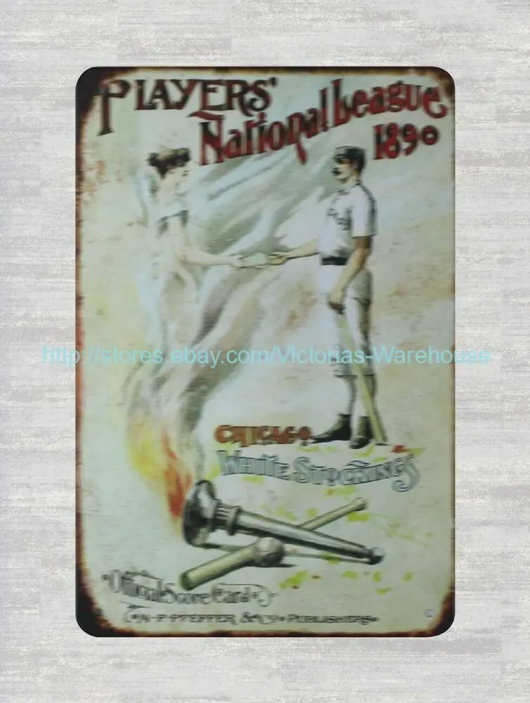 

Игроки Национальной лиги Чикаго белые чулки 1890 Via Chicagology бейсбол