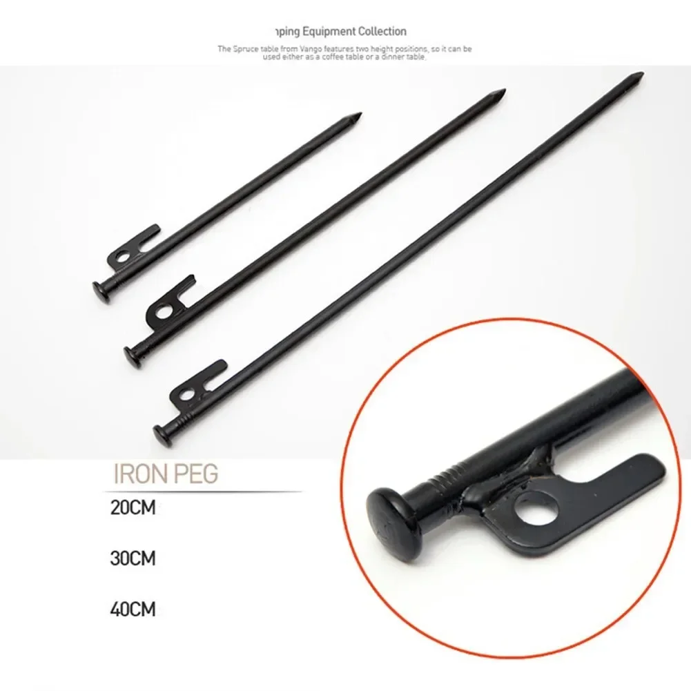 20/25/30/40 см сверхпрочная черная сталь искусственная кожа пляжный навес