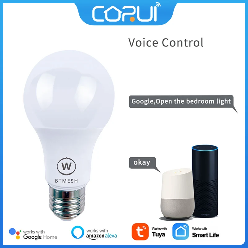 

CoRui 4,5 Вт светодиодный ная лампа BT сетчатая группа умные Светодиодные лампы светсветильник еся трубки умная жизнь