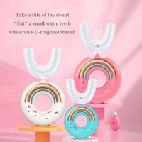 baby toothbrush childrens teeth oral care cleaning brush soft silicone teethers 360 degree u shaped child toothbrush kids teeth