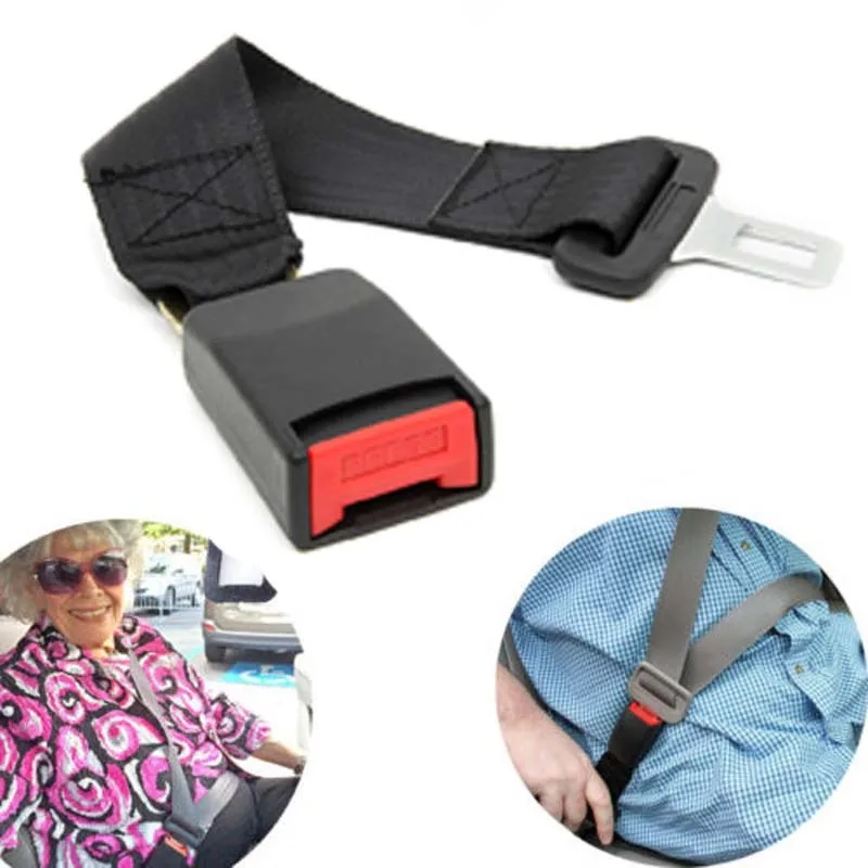 

Universal Car Safety Fat Person Belt Padding Extender 23cm Car Seat Belts Extension Plug Buckle Seatbelt Clip Auto Accessories