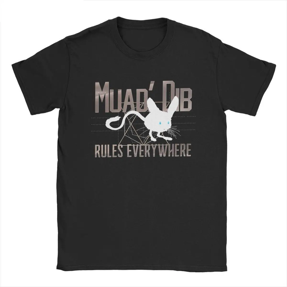 

Muad Dib Rules Everywhere Men's T Shirts Dune Arrakis Desert Mouse Funny Tees Short Sleeve Crewneck T-Shirt Pure Cotton Clothes