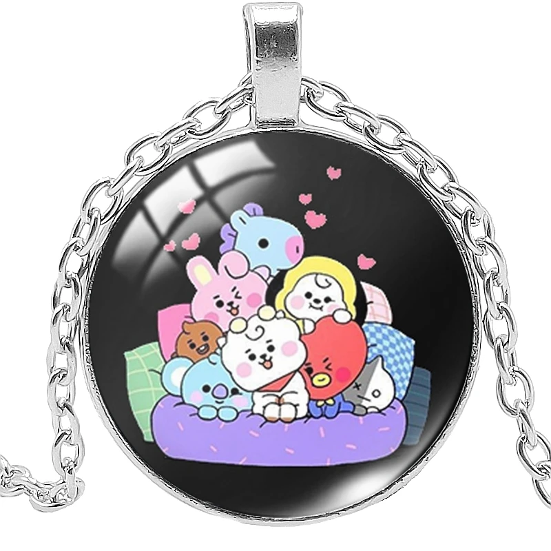 

Cute Cartoon Surrounding Elf Youth Group Pendant Necklace Children's Sweater Chain Birthday Gift Jewelry