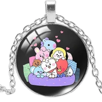 cute cartoon surrounding elf youth group pendant necklace childrens sweater chain birthday gift jewelry