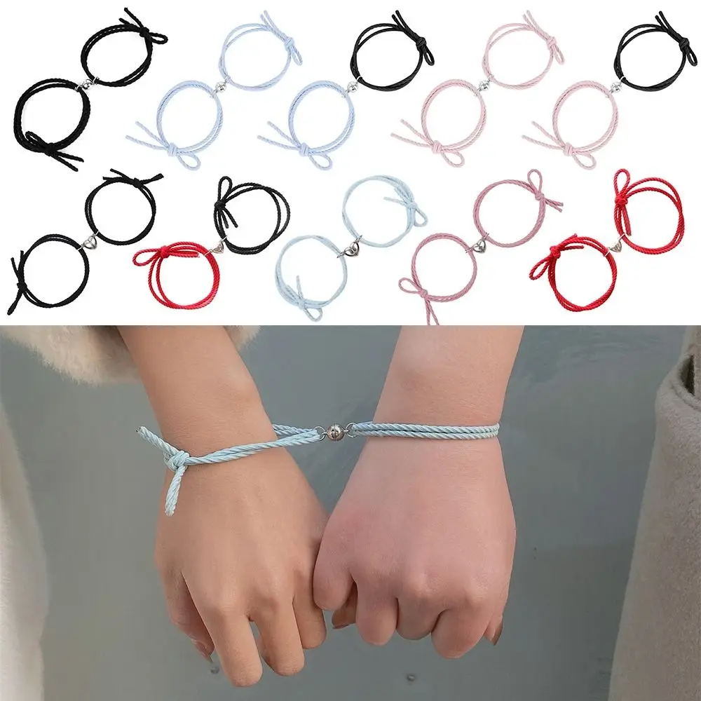 Креативный разноцветный магнитный браслет с завязками эластичная повязка для