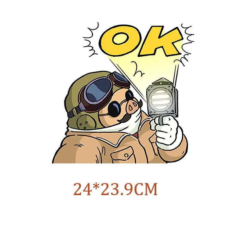 Kawaii Porco красный полосы термо-клейкий для одежды утюжок на патч теплопередающие