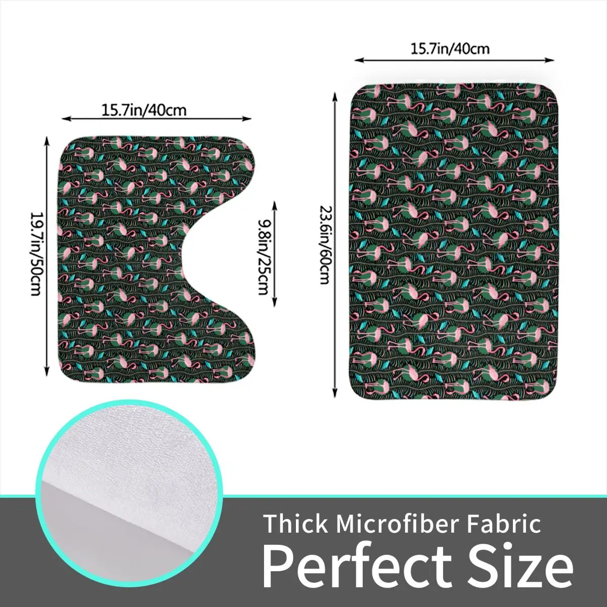 2 шт. абсорбирующие коврики для ванной из полиэстера |