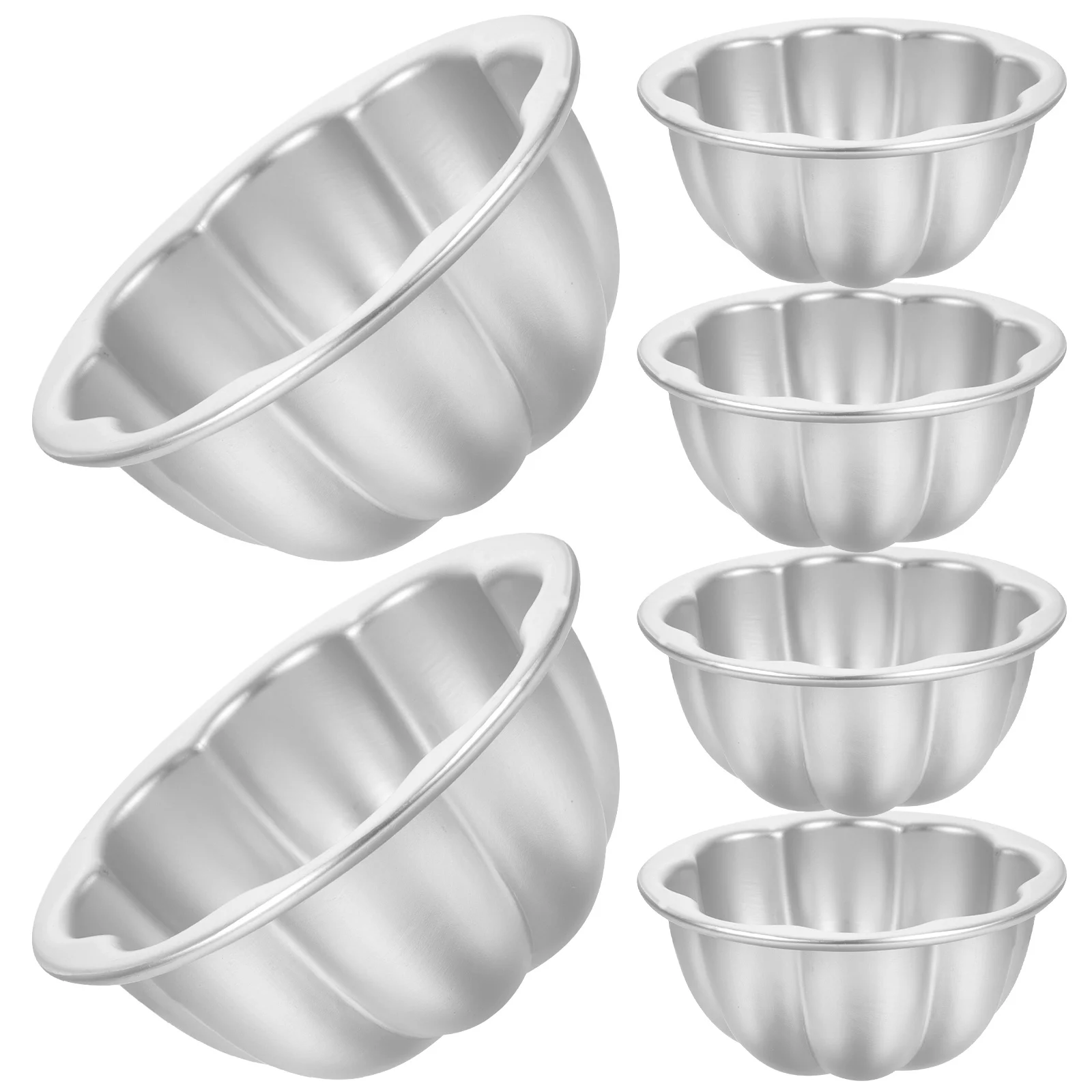 

6 Pcs Cake Mold Molds Muffin Cups Pudding Making Mini Jelly Baking Non Stick Stencils Cakes