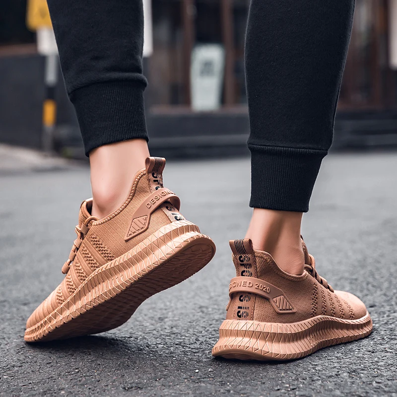 Unisex Men Running Shoes Classic Higher Bottom Large Size Breathable Men Sneakers Lightweight Athletic Jogging Shoes for Male