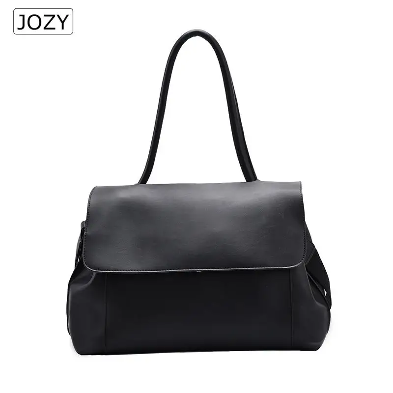 JOZY Big Capacity PU Leather Handbag For Elegant Women Large Shoulder Lady Crossbody Purses Tote Bag Trendy Office Casuals 2023 images - 6