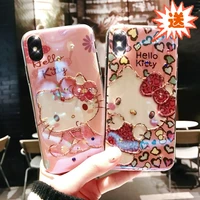 hello kitty laser diamond girl phone cases for iphone 11 for iphone 12pro maxxs iphone 8plus phone case