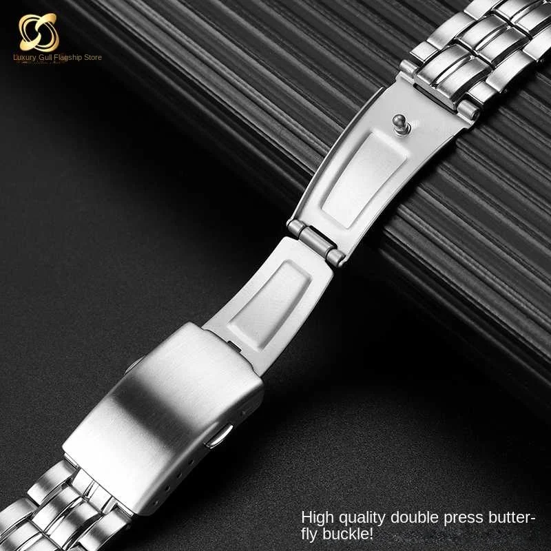 Ремешок из нержавеющей стали для часов Casio 5274 Edifice series EFB-540SBD/SBC 22 мм