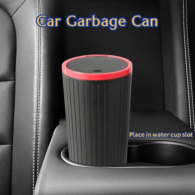 Автомобильный Мусорный Бак Круглый Настенный С Герметичным Переключателем