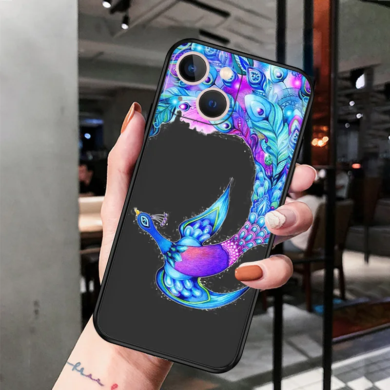 Чехол для Телефона iphone 16Plus XR XSMax 15 14 13 12 11 16 ProMax Mini 7 8Plus песочные часы Феникс дракон