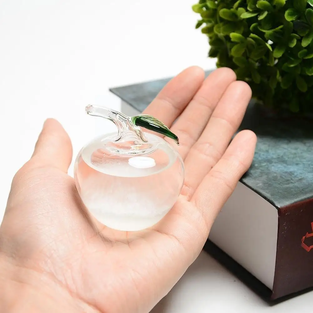 1PCS Transparent Glass Storm Water Drop Storm Forecast Weather Monitor Decoration Bottle Forecast Barometer B6F8