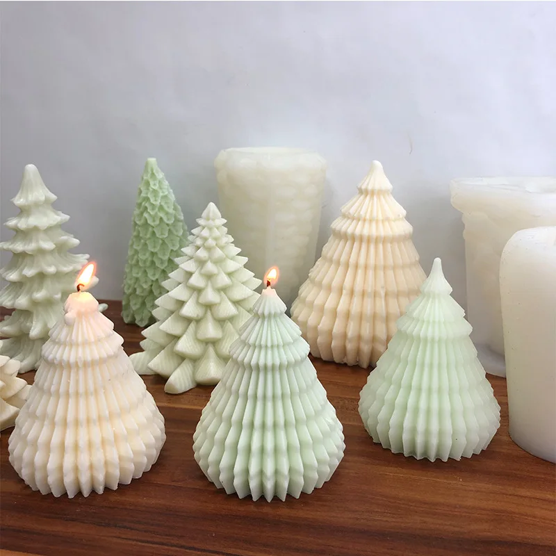 

Рождественская елка, силиконовая форма для свечей, «сделай сам», складной конус, Рождественская елка, искусственное украшение, силиконовая ...