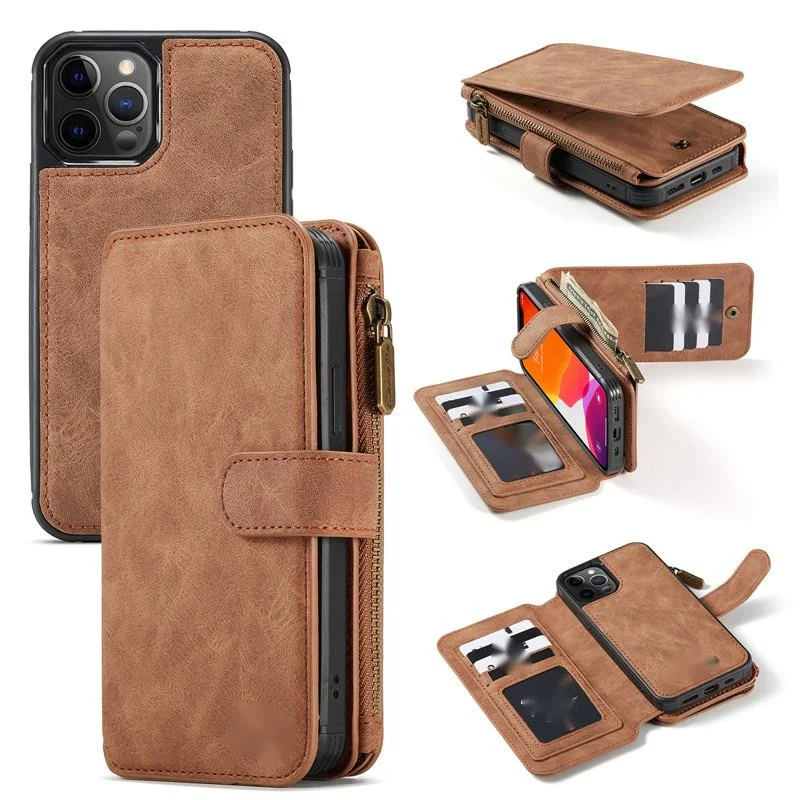 

Leather Phone Case for iPhone 12 13 11 Pro XS Max X XR SE 2020 8 7 6 6S Plus 5 5S Magnetic Wallet Card Holder Cover Coque